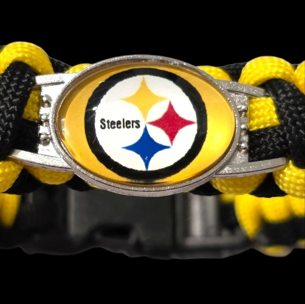 Philadelphia Steelers Yellow and Black Paracord Bracelet